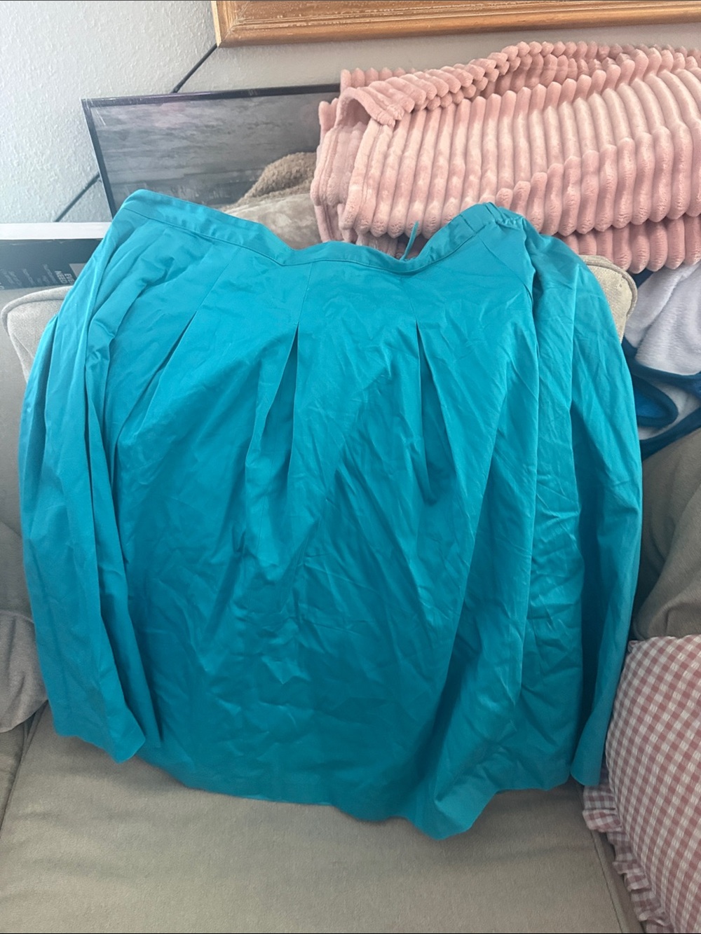 Talbots Turquoise Full Circle Skirt